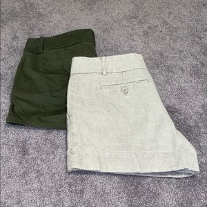 Lot of 2 - Mossimo & NY&Co Linen Shorts